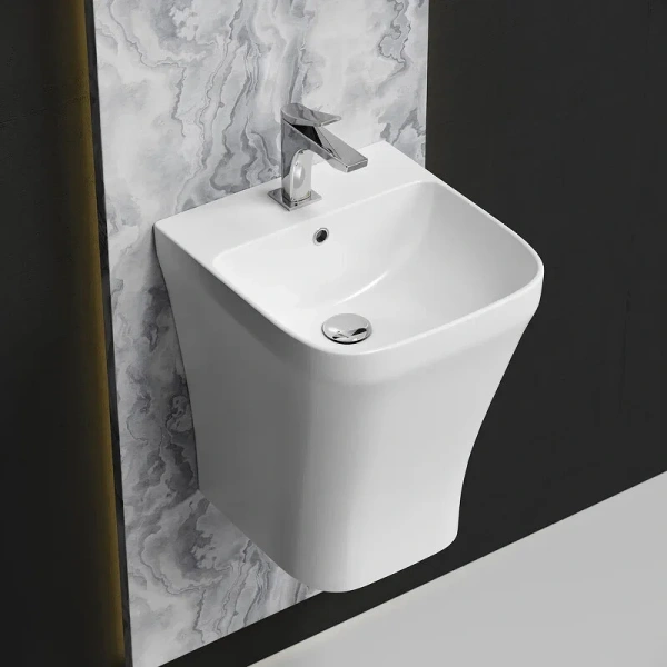 Раковина Ceramica Nova Dion 36 см подвесная, белая CN6067 (детальная фотография), белые