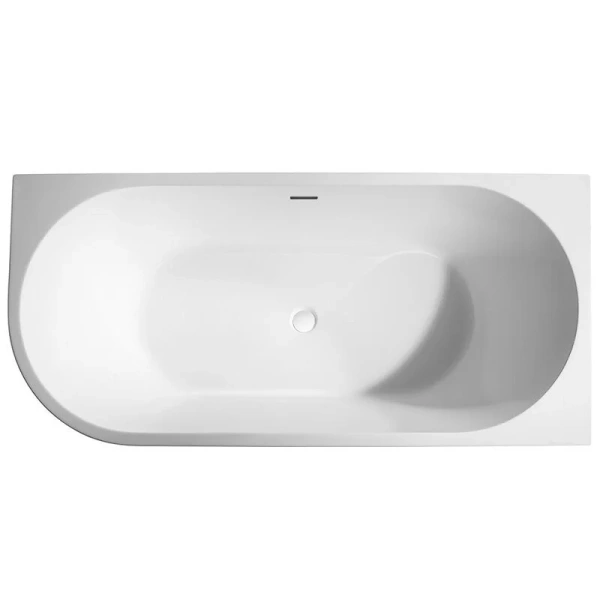 Акриловая ванна ABBER AB9257-1.5 150х78 см белая (детальная фотография), без гидромассажа, маленькие