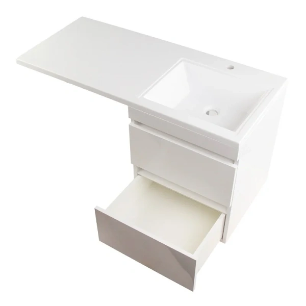 Тумба под раковину подвесная Style Line Даллас 55 см белая СС-00000651 (детальная фотография) index_1