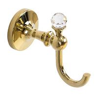 Крючок для ванной, золото, Art&Max Antic Crystal
