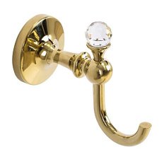Крючок для ванной, золото, Art&Max Antic Crystal