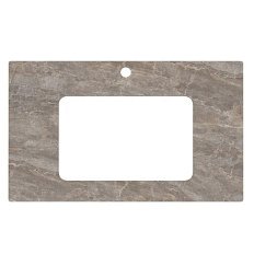 Столешница для встраиваемых снизу раковин Kerama Marazzi Plaza Classic 80 см Парнас пепельный лаппатированный