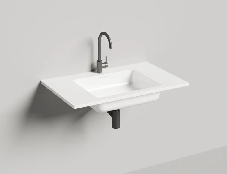 Раковина Salini Onda 80 см покраска по RAL полностью 1402201MF (детальная фотография)