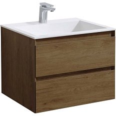 Тумба под раковину подвесная Vincea Luka 59,2 см T.Oak