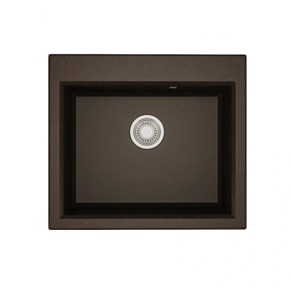 Мойка для кухни Акватон Линеа 58 см кофе 1A733032LW280 (детальная фотография), из искусственного мрамора