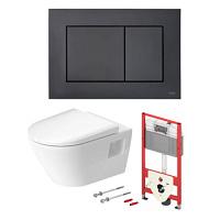 Унитаз с инсталляцией Tece TECEbase 2.0 с панелью смыва