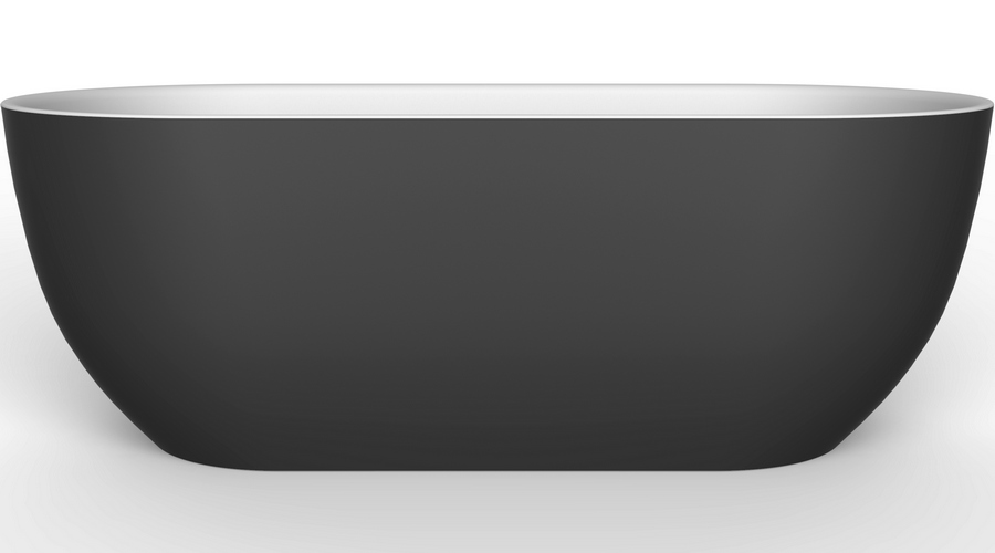 Ванна акриловая BelBagno 170х80 см белый глянец/чёрная матовая BB70-1700-800-W/NM (детальная фотография), акриловые