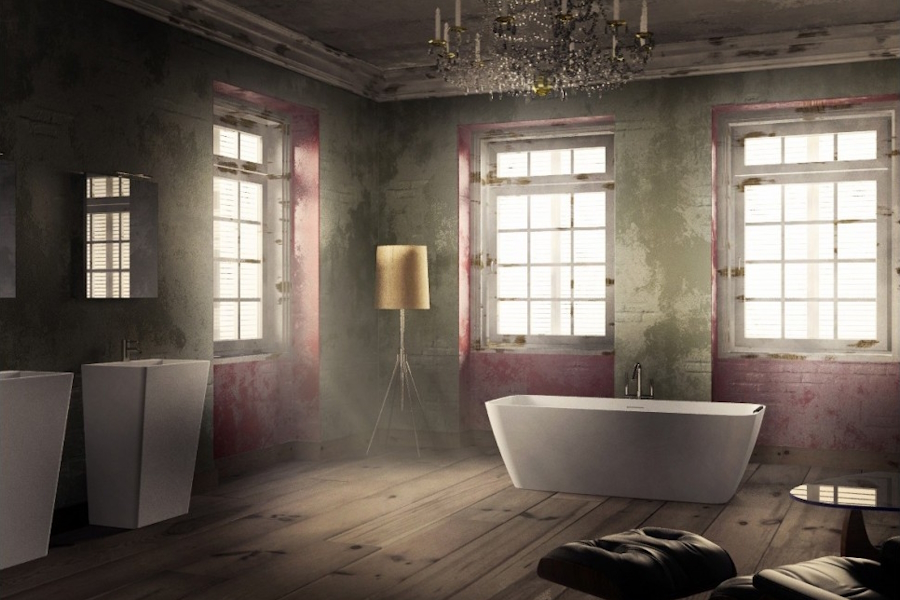 Ванна из мрамора Riho Malaga 160х75 B123001105 (детальная фотография), прямоугольные