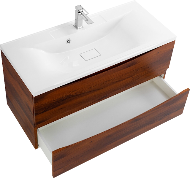 Тумба под раковину подвесная BelBagno Marino 100 см rovere cIllegio MARINO-1000-2C-SO-RC-P (детальная фотография), моноблок