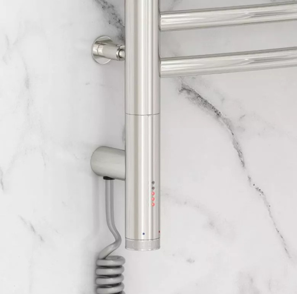 Полотенцесушитель электрический Сунержа Богема 3.0 50x80 см другие цветовые решения, левый RAL-5802-8050 (детальная фотография), современные, hi-tech