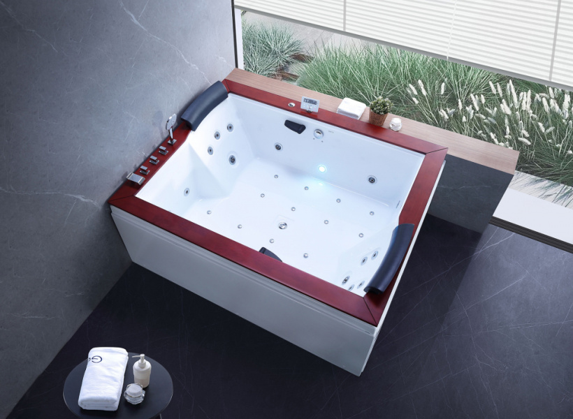 Ванна акриловая левосторонняя Gemy G9052 II K L (детальная фотография), глубокие