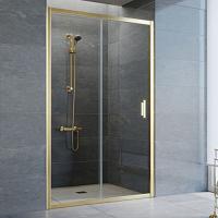 Душевая дверь профиль золотой стекло прозрачное Vegas-glass