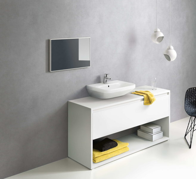 Смеситель для раковины Hansgrohe Logis без донного клапана 71071000 (детальная фотография), на раковину