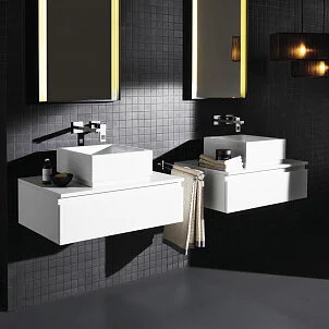 Смеситель для раковины Grohe Eurocube 23447000 (детальная фотография), скрытого монтажа, встраиваемые в стену