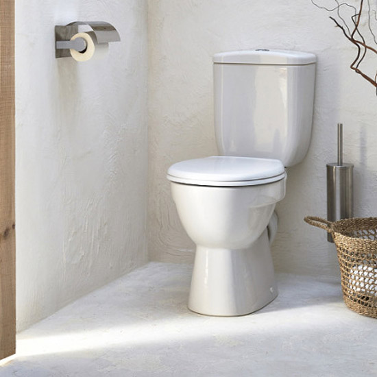 Унитаз компакт Jacob Delafon July с горизонтальным выпуском E24541RU-0 (детальная фотография), напольные