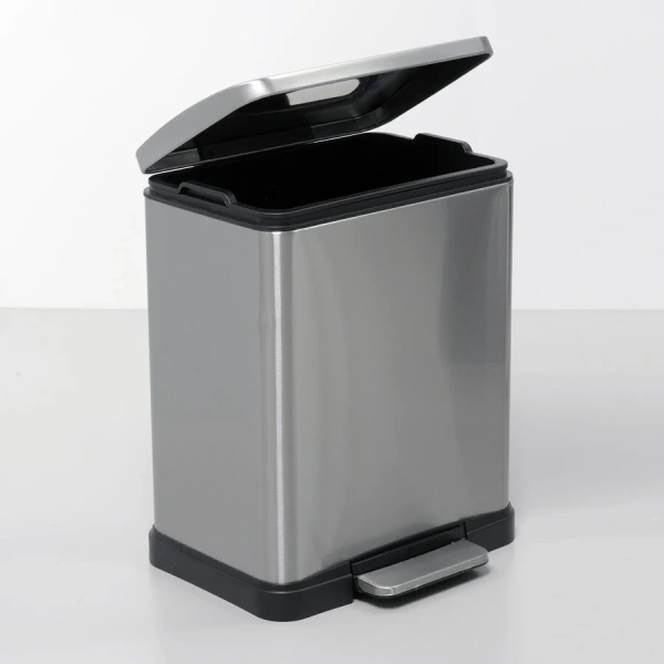 Мусорное ведро WasserKRAFT 12 л K-622 (детальная фотография), металлические