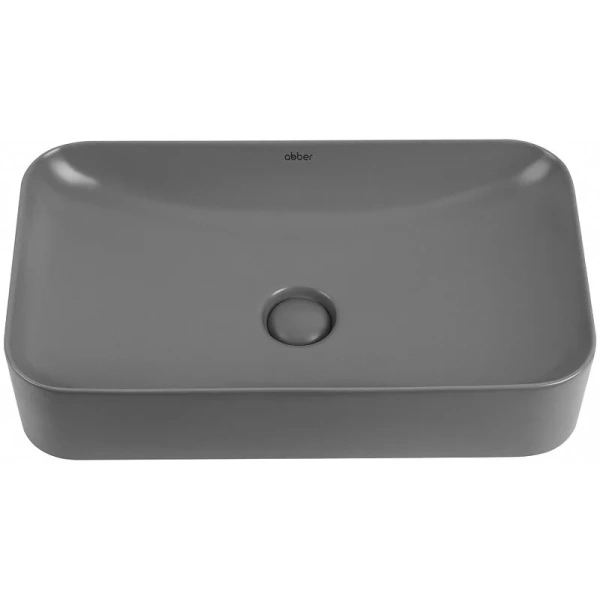 Раковина Abber Rechteck 60,5 см серая матовая AC2204MG (детальная фотография), другие