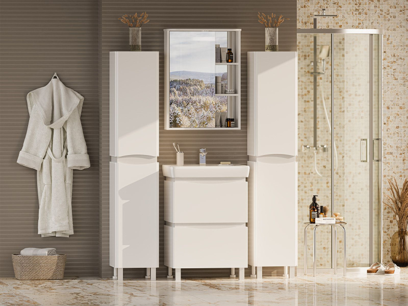 Тумба для раковины, цвет белый, Misty Венера П-ВНР01060-012Я (детальная фотография), нет в наличии