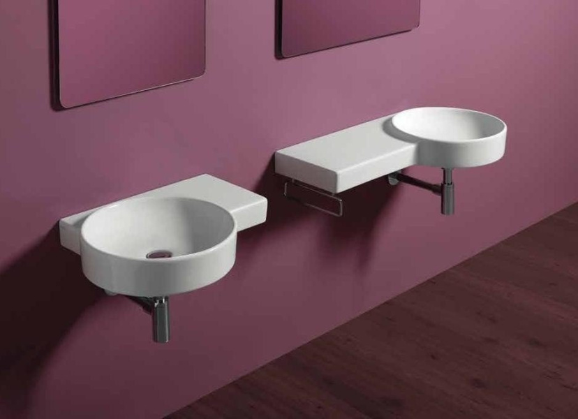 Раковина со столешницей, цвет белый, Simas Flow FL 04 BI DX (детальная фотография), по запросу