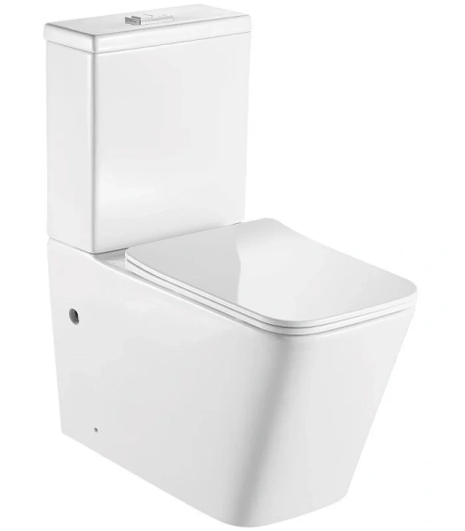 Унитаз компакт Акватек Либра безободковый AQ1263-00 (детальная фотография)