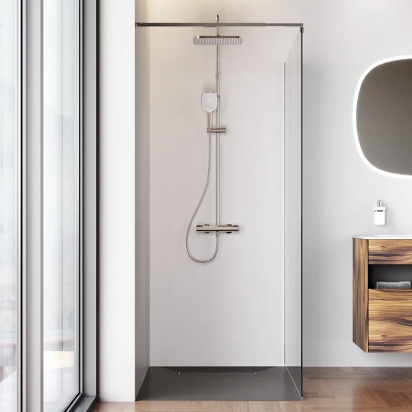 Душевая перегородка Am.Pm Func 110 см профиль хром W84WI-110-F1-MTE (детальная фотография) index_1