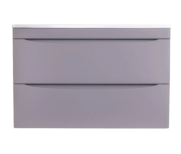 Тумба под раковину подвесная Style Line Бергамо 80 см серая СС-00002323 (детальная фотография)