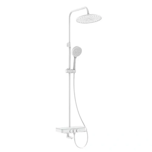 Душевая стойка IDDIS Shelfy белый матовый - фото 2