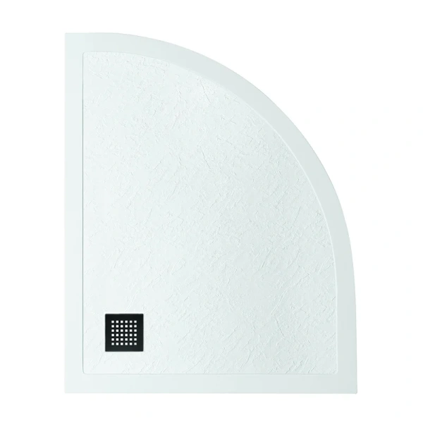 Душевой поддон BelBagno Uno 120х80 см левосторонний, накладка черная матовая TRAY-MR-UNO-RH-120/80-550-35-W-L-NO (детальная фотография), асимметричные