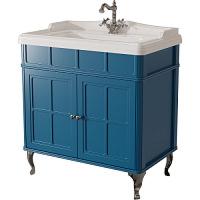 Тумба под раковину напольная Caprigo Borgo 80 см синяя
