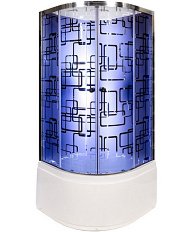 Душевая кабина Deto BM 90х90 см с led подсветкой и гидромассажем