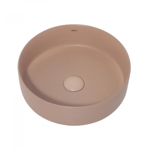 Раковина Abber Bequem 36 см бежевая матовая AC2108MBB (детальная фотография), другие