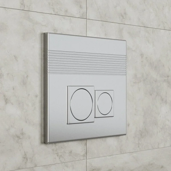 Клавиша смыва Grossman Cosmo хром матовый 800.T1.02.110.110 (детальная фотография), пластиковые