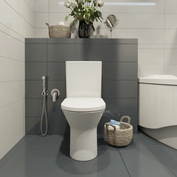 Унитаз компакт Lavinia Boho Elegant безободковый 3308002R (детальная фотография), с нижним подводом воды