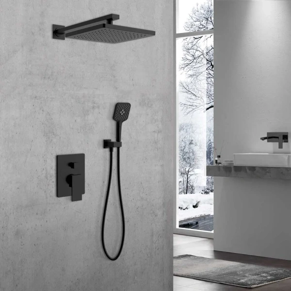 Душевой комплект Vincea Next черный VSFW-1N1MB (детальная фотография), черные