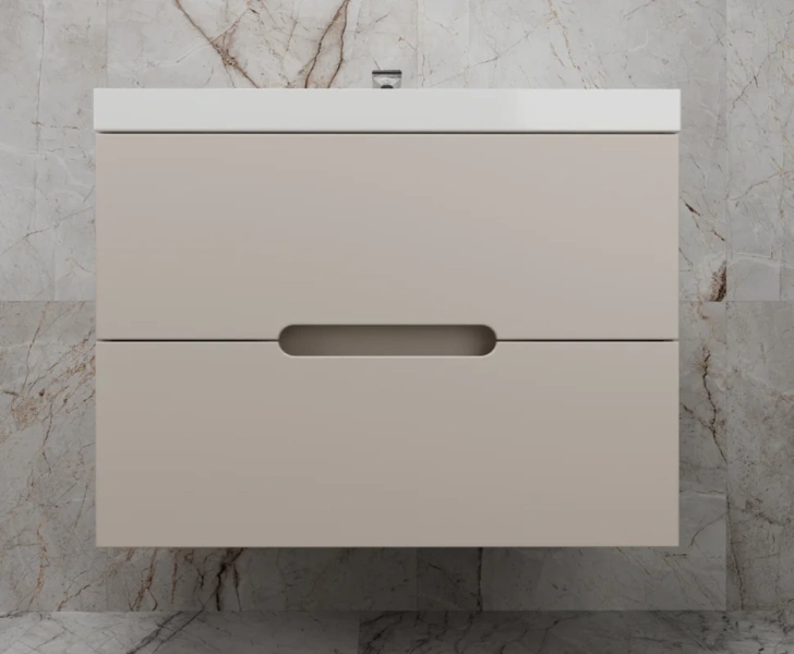 Тумба с раковиной подвесная Style Line Матис ЛС-00002 80 см с ящиками (детальная фотография)