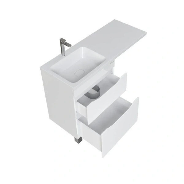 Тумба под раковину напольная Grossman Вилар 60 см белая 126011 (детальная фотография), напольная, пристенная
