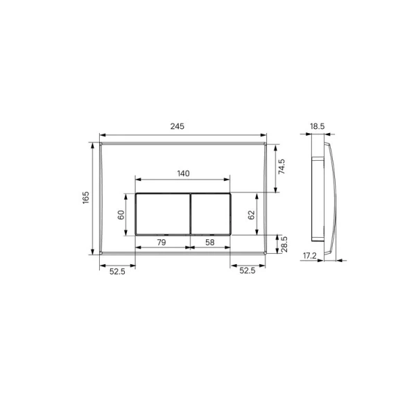 Клавиша смыва IDDIS Optima Home глянцевый белый OPH10W0i77 (детальная фотография), нет в наличии