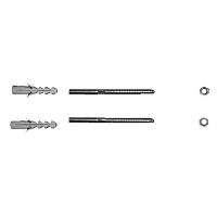 Комплект креплений для раковины Duravit Accessories серый