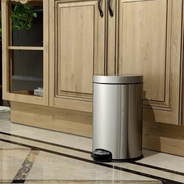 Мусорное ведро WeltWasser WW ME 8 л черное WW ERFIE BL  8L (детальная фотография), современные, hi-tech