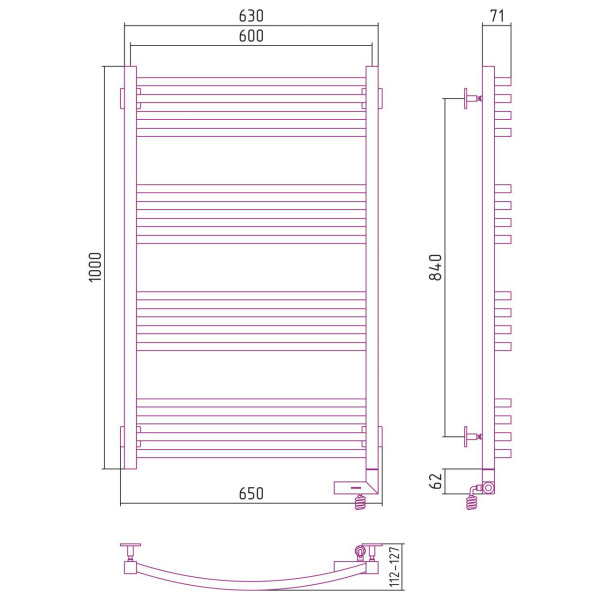 Схема (детальная фотография), лесенка, вертикальные