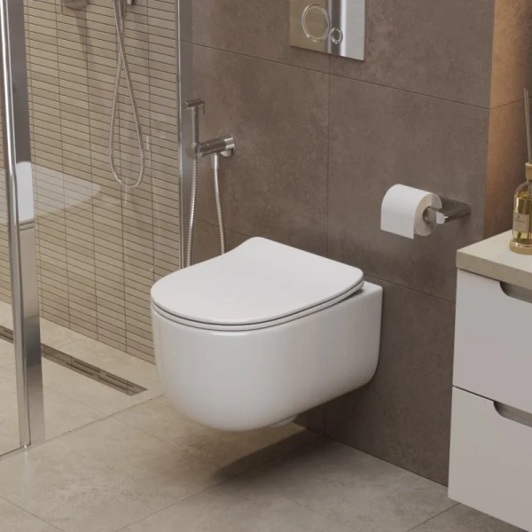 Унитаз подвесной BelBagno Soft-TOR безободковый BB084CH-TOR (детальная фотография), без бачка, со скрытым бачком