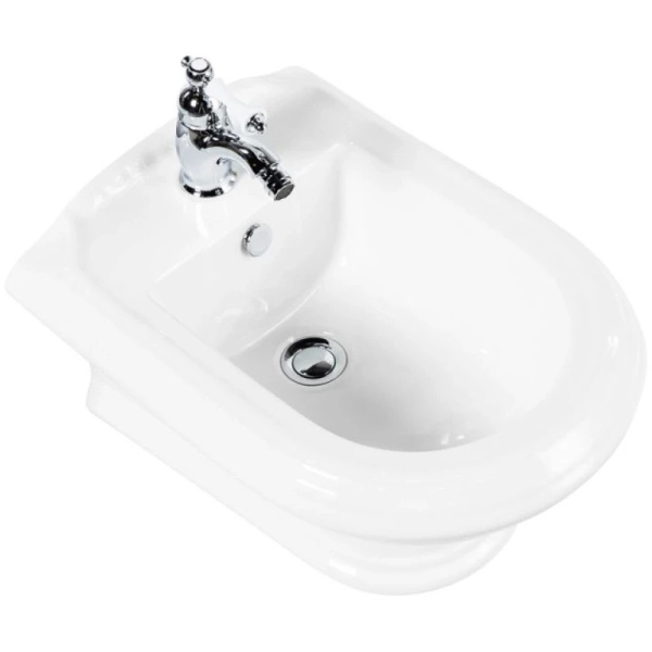 Биде подвесное Cezares King Palace белое CZR-618-TH (детальная фотография), классические, ретро