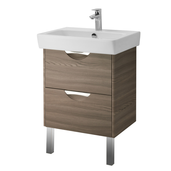 Тумба под раковину подвесная Акватон Сильва 60 см дуб макиато 1A211801SIW50 (детальная фотография)