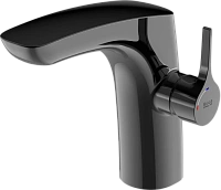 Смеситель для раковины Roca Insignia черный титан, без донного клапана