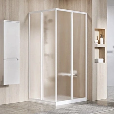 Душевой уголок Ravak Supernova SRV2-S + SRV2-S 90x90 см профиль белый стекло грейп