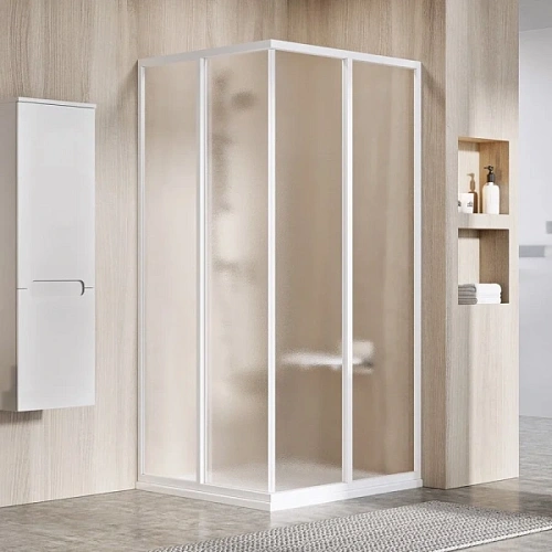 Душевой уголок Ravak Supernova SRV2-S + SRV2-S 90x90 см профиль белый стекло грейп - фото 2