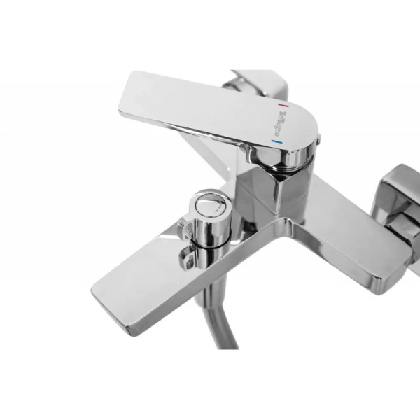 Смеситель для ванны BelBagno Ardente с ручным душем ARDENTE-VASM-CRM (детальная фотография), настенные