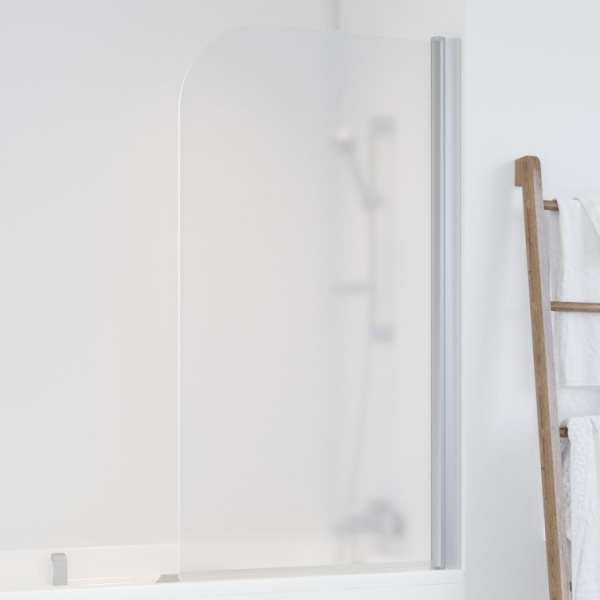 Душевая шторка на ванную стекло сатин Vegas-glass EV 76 10 R (детальная фотография), распашные