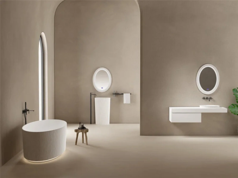 Раковина Abber Stein AS2603 50 см овальная (детальная фотография), белые, другие