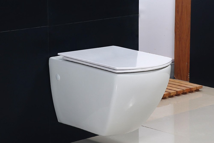Унитаз подвесной BelBagno Carina безободковый BB514CHR (детальная фотография), фаянс, керамика